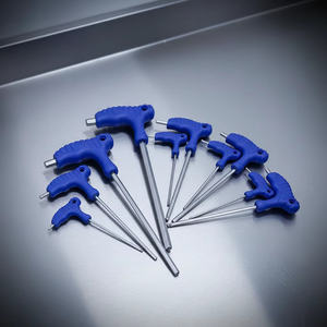 Clés industrielles, outil de réparation manuel, <span class=keywords><strong>clé</strong></span> hexagonale à poignée en T, <span class=keywords><strong>clé</strong></span> à tête <span class=keywords><strong>plate</strong></span>, <span class=keywords><strong>clé</strong></span> à tête sphérique, poignée en plastique, <span class=keywords><strong>clé</strong></span> Allen CRV - Product Image 1