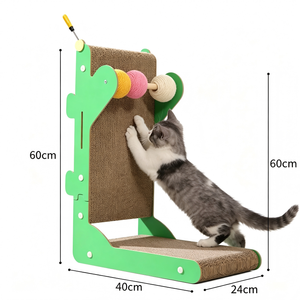 Griffoir vertical en carton épais en forme de cactus, avec noyau remplaçable, idéal <span class=keywords><strong>pour</strong></span> les foyers multi-chats – Offre spéciale - Product Image 5