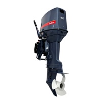 Moteur hors-bord 2 temps 60 CV à arbre long, commande par gouvernail, qualité OEM, durable, pour bateau de tourisme et bateau de pêche en fibre de verre