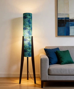 Lampe sur pied en <span class=keywords><strong>papier</strong></span> fleuri Baozhao Xuan pour salon, canapé, chambre à coucher, style Wabi-sabi <span class=keywords><strong>chinois</strong></span>, nouveau design, ambiance vintage - Product Image 3