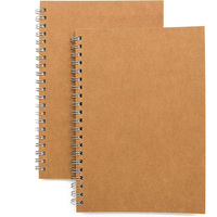 Carnet scolaire kraft A5 à reliure spirale avec impression personnalisée bon marché Carnet Agenda
