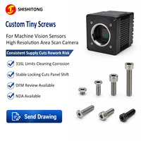 Produsen Sekrup Mikro Khusus Kamera, Sekrup Countersunk Kecil, Sekrup Torx Hex Socket 316L A286 17-4PH untuk Kamera Area Scan