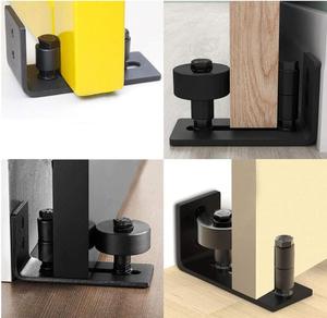 Guide à rouleaux mural réglable pour porte de grange Quincaillerie de pédalier Noir 8 modèles différents - Product Image 2