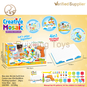 <span class=keywords><strong>Jeu</strong></span> de puzzle stéréoscopique éducatif en mosaïque transformable avec tournevis électrique, vente en gros - Product Image 5