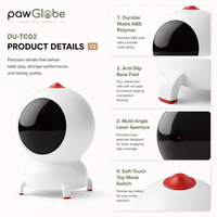 Jouet laser intelligent pour animaux de compagnie, pointeur laser pour chat avec télécommande via application, mode automatique et manuel, lumière 7 couleurs pour chats d'intérieur