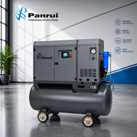 Compresseur d'air à vis portable monophasé 220V 60Hz, 10HP 7.5kW, réservoir d'air 220L, 8-13 bars, pour atelier de réparation de pneus