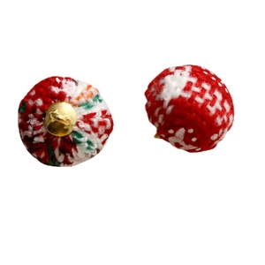 Produits Tendance 2026 : Pendentif <span class=keywords><strong>Boule</strong></span> <span class=keywords><strong>en</strong></span> Alliage Recouvert de <span class=keywords><strong>Tissu</strong></span> pour Bricolage, Accessoires de Boucles d'Oreilles, Décorations de Noël et de Fêtes - Product Image 2