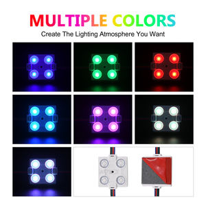 IP67 Waterproof DC 12V SMD 5050 4LEDs RGB <b>LED</b> Module for Signs Light Box - Product Image 3