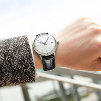 Orologio da Uomo Personalizzato con Logo, di Alta Gamma, con Vetro a Bolla 3D, Nuovo Orologio al Quarzo Ultra-sottile