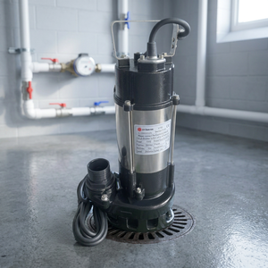 Bomba Sumergible para Aguas Residuales SS SAMSON V750 Profesional para Hogares Familiares, 0.75HP, Flujo de 300L/min, Salida de 7.5m - Product Image 3