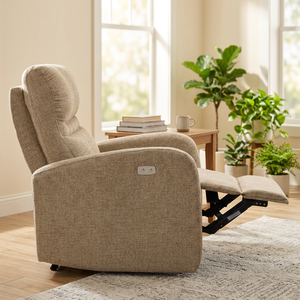 Canapé inclinable électrique moderne en tissu à double moteur, zéro gravité, avec dossier et repose-pieds réglables, pour personnes âgées, télécommande incluse - Product Image 4