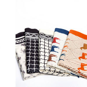 Châle en laine et soie à logo personnalisé, imprimé à carreaux, cape, écharpe, poncho, foulard pour automne-hiver, vente en gros directe usine - Product Image 3