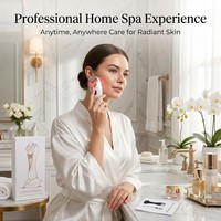 Masajeador Facial de Doble Función Frío y Caliente, Estimulador de Colágeno, Antienvejecimiento, Blanqueador, Reparador de Quemaduras Solares, Instrumento de Masaje para la Piel en Casa