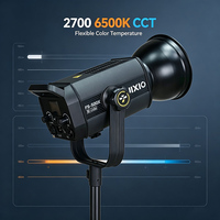 Lumière LED de studio continue 500W, source COB unique, 2700-6500K CCT, éclairage professionnel pour interviews et vidéographie commerciale