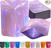 Sacs Mylar personnalisés en gros avec fermeture éclair, imprimés en gravure PE, anti-odeur, thermoscellables, en feuille d'aluminium de qualité alimentaire pour bonbons, gommes et snacks