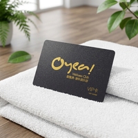 Tarjeta de Visita de PVC con Acabado Mate Negro Completo, Impresión Digital de Alta Calidad, Código QR, Resistente al Agua, Tarjeta NFC, RFID de 13.56MHz