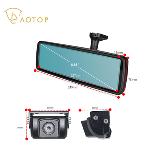 Monitor Digital de Espejo Retrovisor Interior de Coche de 8.88 Pulgadas con Pantalla Completa HD y Cámara Trasera Gran Angular para Línea de Estacionamiento - Product Image 3