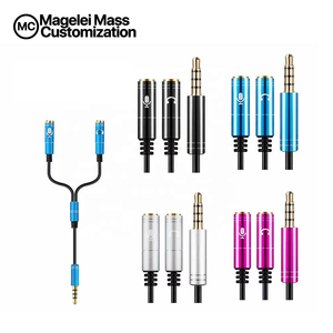 Cavo <span class=keywords><strong>Audio</strong></span> Premium 20CM DC3.5mm da femmina a doppio cavo adattatore maschio da 1 a 2 cavi <span class=keywords><strong>Audio</strong></span> <span class=keywords><strong>Jack</strong></span> <span class=keywords><strong>Audio</strong></span> da 35mm - Product Image 2