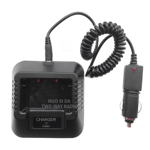 เครื่องชาร์จวิทยุสื่อสารแบบสองทาง Nuo Si Da 12V 2.5A อะแดปเตอร์ในรถยนต์พร้อมสายเคเบิลแบบขด สำหรับวิทยุสื่อสาร Baofeng UV 5R - Product Image 1