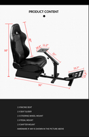 Jiabeir 1012B Racing Cockpit F1 Support de siège de simulation de voiture en métal Simulateur de siège de course