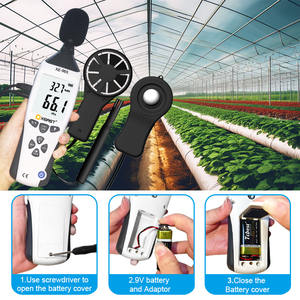 Medidor Ambiental Multifuncional Portátil XEAST XE-965 5 em 1: Luz, Som, Umidade/Temperatura e Anemômetro - Product Image 5