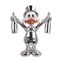 Série Sac à Monnaie Donald Duck, Sculpture en Résine Naturelle, Style Nordique, Décoration de Meuble TV pour Salon, Figurine de Luxe Léger