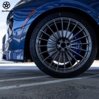 Jantes forgées DW JWL VIA DOT 6061-T6 18 19 21 22 pouces 5x112 multi-rayons en maille argent brillant concave monobloc, vente en gros OEM pour BMW X7