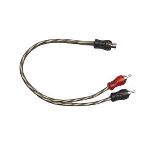 สายสัญญาณเสียง RCA แบบตัวผู้ต่อตัวเมีย ชนิด Y-splitter พร้อมปลอกหุ้ม PVC ใช้สำหรับขยายเสียงลำโพงรถยนต์และสัญญาณทีวี - Product Image 5