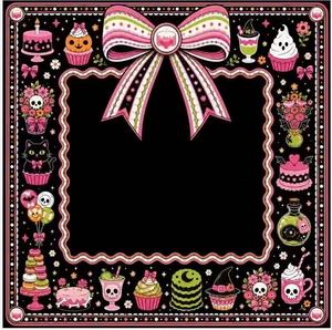 Jeu de Mahjong Américain Noir Série Desserts Gothiques Roses Halloween – Cadeau Idéal pour Fêtes en Famille - Product Image 6