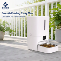 Distributeur automatique d'aliments pour animaux de compagnie, grande capacité 7L, étanche, avec application, alimentation à une touche, design d'alimentation fluide pour chats et chiens