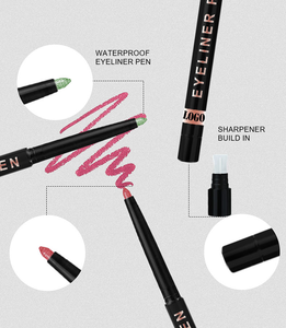 Eyeliner crémeux torsadé liquide imperméable à l'eau longue durée facile à enlever marque privée noir blanc café <span class=keywords><strong>Crayon</strong></span> scintillant Eye <span class=keywords><strong>Liner</strong></span> - Product Image 3