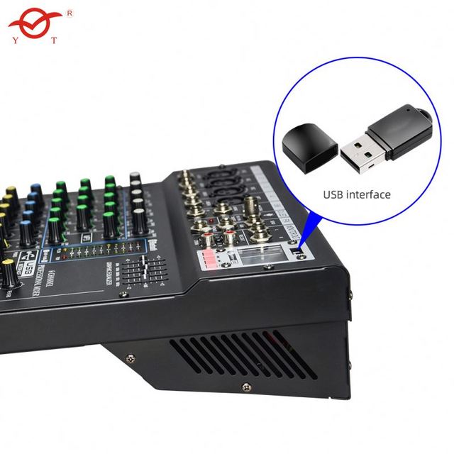 6Channel Power Mixer Audio Dj Phnic Ph 604 Controller 4Channel 32 Channel in Guangdong Amplified Console Talkover Wireless