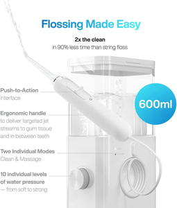 600ml Portable Electric <strong>Water</strong> <strong>Flosser</strong> for Home &amp; Hotel OEM Custom Logo Dental Jet Feature Power Pick Flossing - Product Image 2