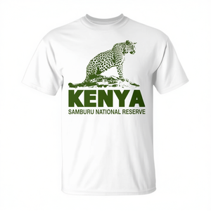 Kenya Samburu National Reserve Leopard T-<b>Shirt</b> <b>Safari</b> Wildlife Design - Product Image 2