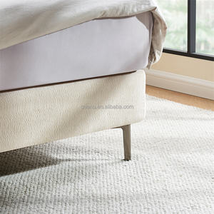 115090 Quanu Оптовая цена. Минималистичная современная кровать с обивкой, каркас размера <span class=keywords><strong>Queen</strong></span>, кровать размера King из ткани. - Product Image 4