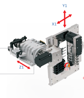 Broche électrique à 5 axes D125 pour tour (type portique) avec commande CNC FANUC & SYNTEC
