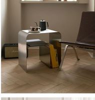 Table basse en métal au design moderne, style table de chevet, meuble portable pour salon, usage domestique, extérieur et commercial