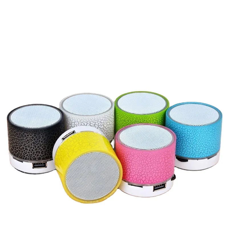 New Mini Universal Portable Wireless Speaker Wireless Sound Box Small Crack LED TF Card USB Stereo Subwoofer With Buttons