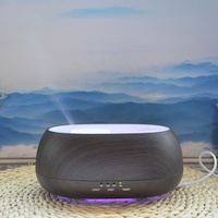 Diffuseur d'arômes, humidificateur d'huiles essentielles, purificateur d'air, lumière LED 7 couleurs, mini humidificateur à brume froide, contrôlé par application, électrostatique, 500 ml