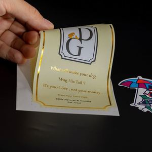 Autocollants personnalisés en feuille d'or imperméables avec logo de marque, impression en gros, autocollants adhésifs personnalisés - Product Image 3