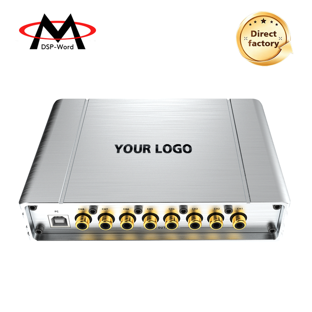 Factory OEM Car Audio DSP Amplifier 4CH High Input 6CH Low Output 4*25W Built-in Bluetooth 24Bit 48KHz Optional Line Control