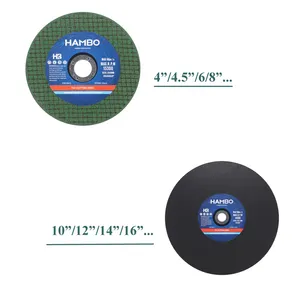 4.5'' 115x1x22.2mm metal & stainless steel cutting disc price 6 inch 14 inch cutting wheel