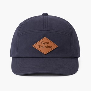 Wholesale T&L Custom Logo Leather Patch 7 Panel Faux Suede Adjustable Luxury <b>Vintage</b> <b>Cap</b> - Product Image 2