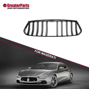Grille de voiture OEM pour <span class=keywords><strong>MASERATI</strong></span> GHIBLI Trofeo Type 2017+ avec <span class=keywords><strong>logo</strong></span> en verre pour grille de type TROFEO - Product Image 1