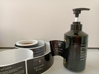 Étiquettes cosmétiques en vinyle doré imperméables imprimées en CMJN, autocollants ronds personnalisés avec impression UV