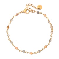 Bracelets en pierres d'améthyste à la mode, bracelets à chaîne dorée réglables, bracelets faits à la main, bracelets enveloppants pour femmes et filles