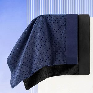 Nouveaux caleçons boxeurs pour homme en maille tricotée de soie glacée, taille mi-haute, respirants, séchage rapide, motif géométrique, polyester élasthanne, pour adulte, été - Product Image 6