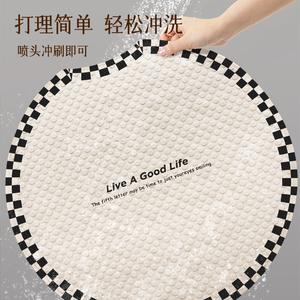 แผ่นรองอาบน้ำทรงกลม พีวีซี กันลื่น กันน้ำ สำหรับห้องน้ำ พื้นห้องอาบน้ำ ป้องกันการลื่นล้ม สำหรับผู้สูงอายุ - Product Image 2