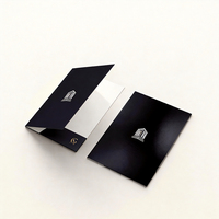 Porte-documents professionnel personnalisé, épaissi, laminé, avec deux poches, fabrication fiable