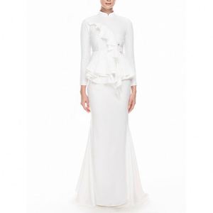 2021 <span class=keywords><strong>Online</strong></span> Set da due pezzi da <span class=keywords><strong>donna</strong></span> <span class=keywords><strong>abbigliamento</strong></span> brasiliano stampa Kebaya malesia manica lunga elegante peplo fantasia Baju Kurung - Product Image 1